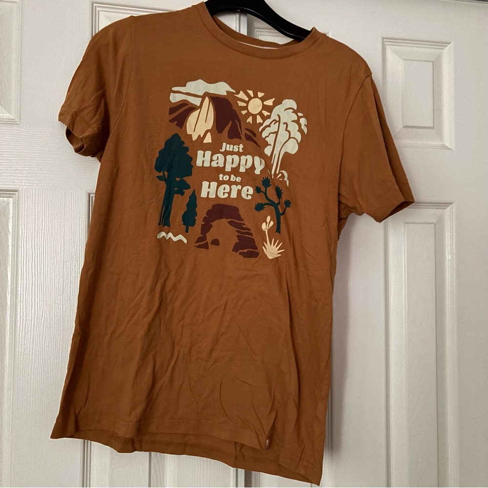 Graphic Short Sleeve Tee - Brown